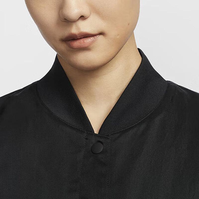 Nike Sports Casual Woven Single-Breasted Jacket Women Jackets Black HJ0972010