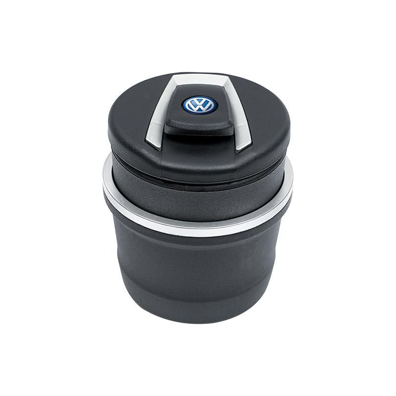 LMN1 1Pcs Car LED Ashtray Garbage Coin Storage Cup Cigar Ash Tray For VW GTI Polo Golf Passat Tiguan Arteon Touareg CC Taigo Caddy Je