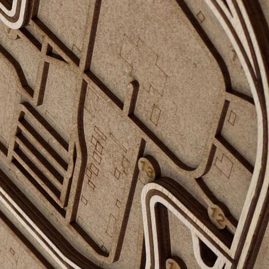 Компоновка трассы Motor Speedway 3D из дерева, орнамент для трассы Indianapolis Speedway, настенное искусство для домашнего офиса, любителей гонок