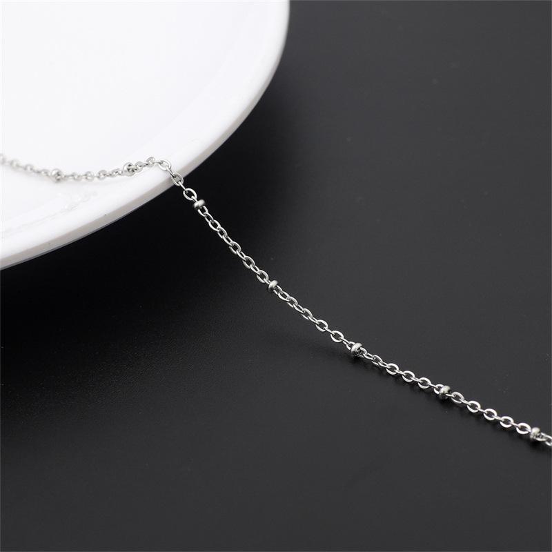 Тонкая цепочка из нержавеющей стали 304 и титановой стали для украшений, брелока, рекламной доски или сумки
