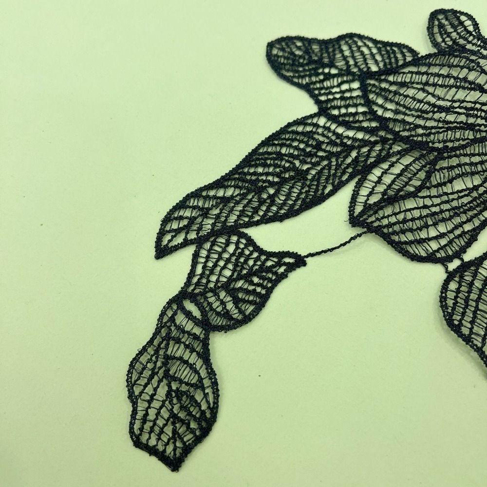 Белая тканевая нашивка Ручная работа Тканевая аппликация Свадебное платье Цветочная кружевная аппликация Шитье