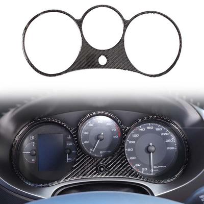Мягкое углеродное волокно Для SEAT Leon MK2 2008-2012 Декоративная наклейка на панель приборной панели тахометра Автомобильные аксессуары для интерьера