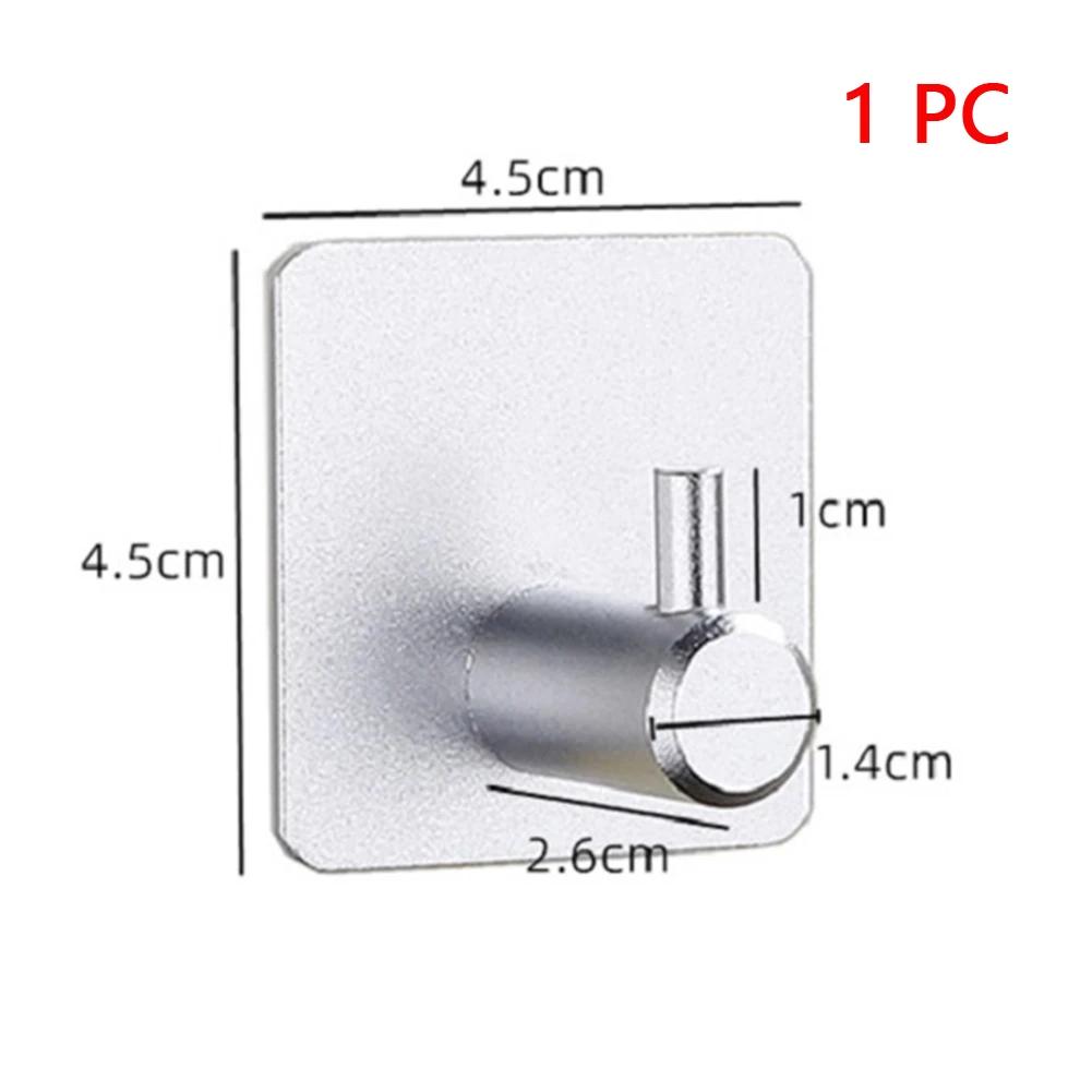 1-3 шт. Настенный крючок Прочный Без сверления Самоклеящийся Крючки для одежды Сумки Ванной Двери Кухонного полотенца Аксессуары для хранения дома