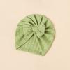 INS Style Baby Kids Headwear with Bow - Stretchy Elastic Newborn Jacquard Bonnet Hat Infant Turban Cap for Girls Boys 0-2 Years Old