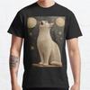Plus Size S-3XL Singing Cat Renaissance Masterpiece Printed T-shirt Men's Tops Fashion Clothes Tees