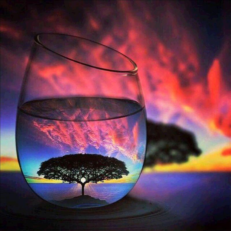 5D Алмазная картина Diy Кубок Пейзаж Полный круг Алмазная картина Мозаика Вышивка крестиком Украшение дома Подарок на праздник