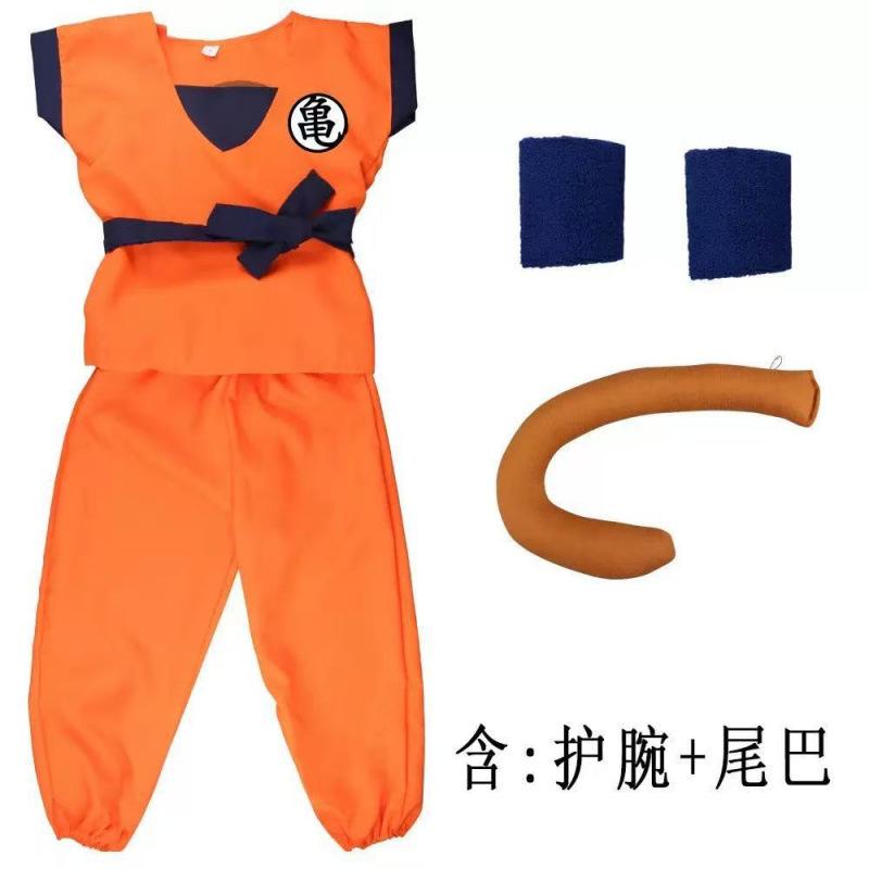 Halloween Monkey King Costume Dragon Ball Super Saiyan Cosplay Costume Children's Performance Costume