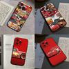 Чехол для телефона Cars L-Lightning M-McQueen для IPhone 17 16 15 14 13 12 11 X XR XS Plus Pro Max Mini Мягкий Черный Чехол