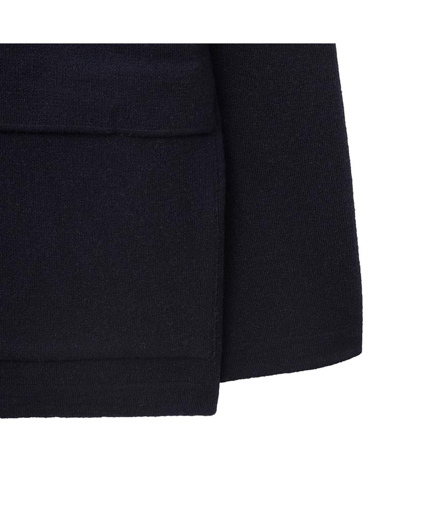 Iolo Double Face Wool Knit Coat_Dark Navy