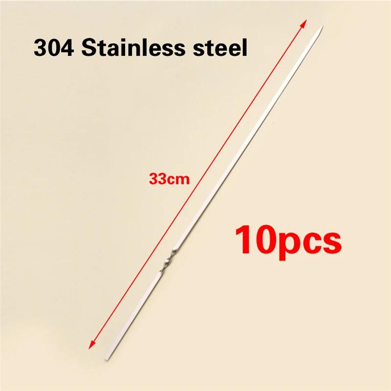 10 20 30 шт. палочки для барбекю иглы из нержавеющей стали плоские вилки для барбекю пикниковые принадлежности шампуры кухонная утварь утюг для приготовления пищи кухонный держатель для мяса