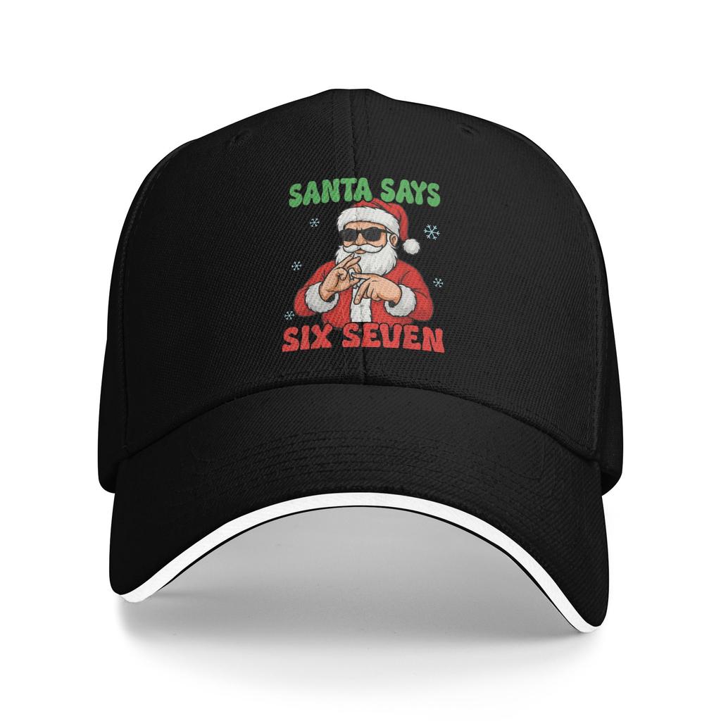 Santa Says Six Seven Meme 67 Christmas Holiday Cute Xmas 6 7 Baseball Cap Fashion Trucker Hat Summer Male Hunting Baseball Caps
