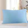 Pillowcase Pillow Cushion Cover with Zipper Solid Color Friendly To Skin Wear Resistant Washable Easy-care Faux Silk Cushion Case Pillowslip