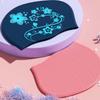 Soft Flower Swim Headgear Thicken Design Snorkeling Cap Major Bathing Cap Floral Diving Hat  Shower