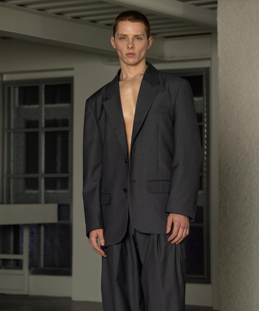 Decoroso Tailor Oversized Wide Setup Suit [Charcoal]