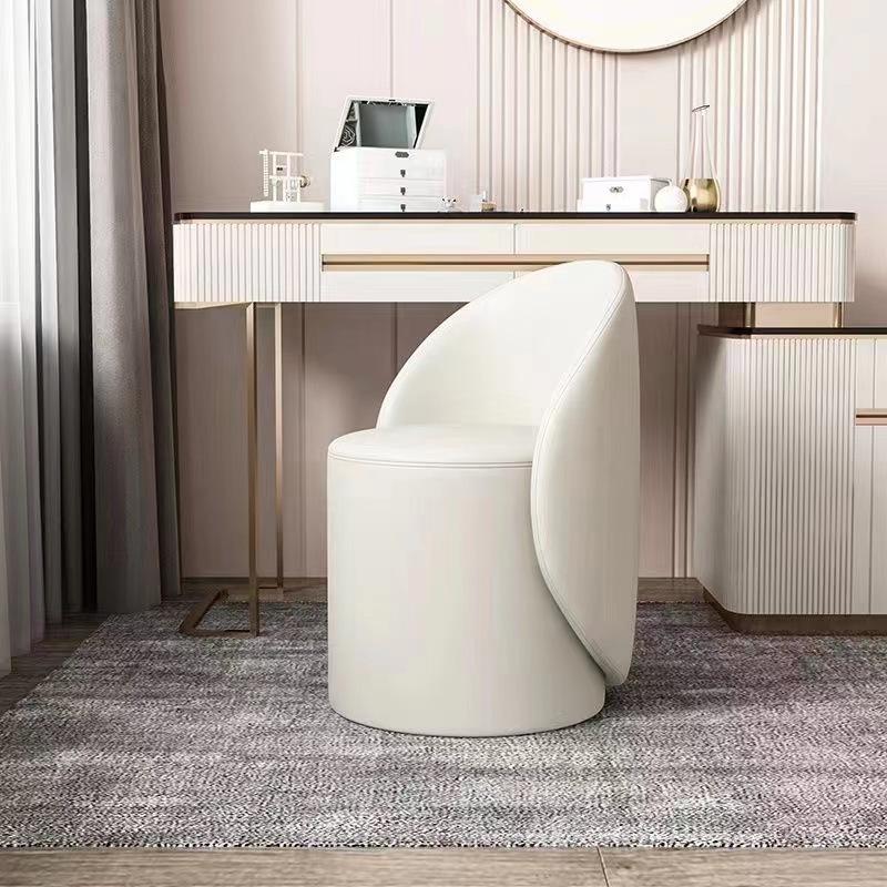 Вращающийся туалетный столик с отправкой в день заказа: Минималистичное кресло для макияжа/нейл-арта для спальни девочки со спинкой