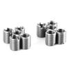 10Pcs Insert Nut Male Thread Repair Stainless Steel Slotting Sleeve Screw Repair Tool Kit