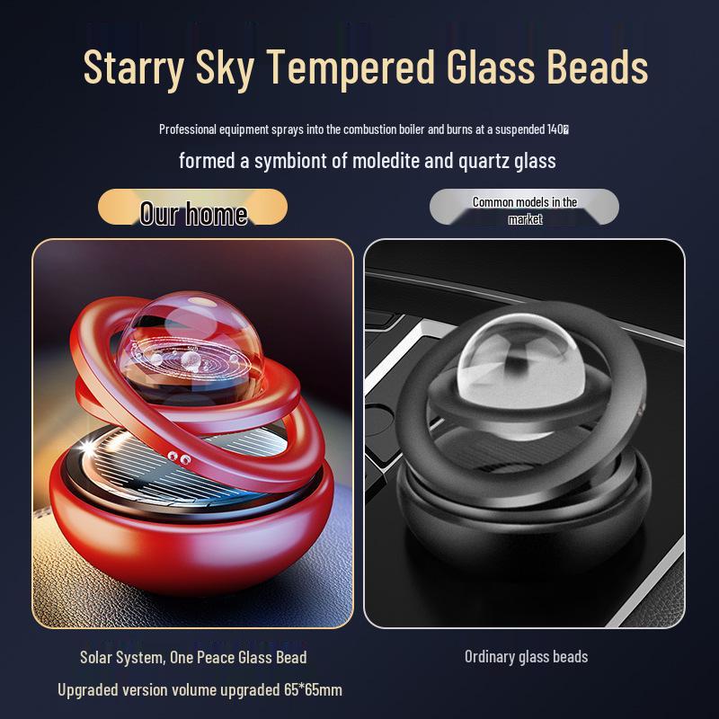 Solar Rotating Car Aromatherapy Ornament