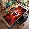 Большой коврик для мыши с принтом AC Milan, нескользящий мягкий резиновый игровой коврик для стола, декор для офисного ноутбука компьютера