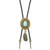 Elegant Bolo Tie with Cowboy Hat Pendant Carved Necktie Western Necklace Cool Bolo Tie Western Cowboy Costume