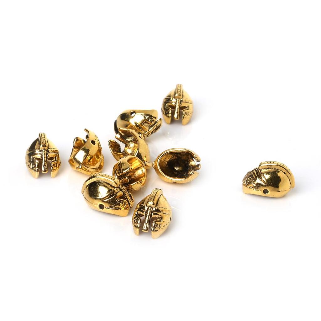 10Pcs Metal Loose Beads Cap Charm for Jewelry Making Bracelet Accessories