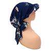 Women Muslim Hijab Cap Brim Print Turban Bonnet Ladies Headscarf Hat Wrap Hat