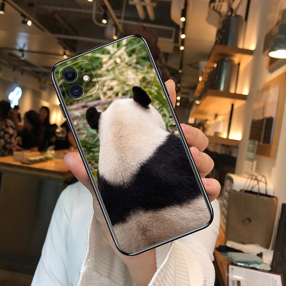 Супер милые чехлы для телефонов с пандой для iphone 13 Pro Max, чехол 12 11 Pro Max 8 PLUS 7PLUS 6S XR X XS 6 mini se mobile cell