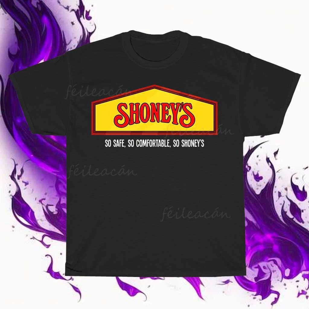 Новая американская футболка с логотипом ресторана Shoney's, смешная, размеры от S до 5XL