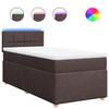 Maison Exclusive - Sommier à lattes de lit avec matelas Marron foncé 100x200 cm