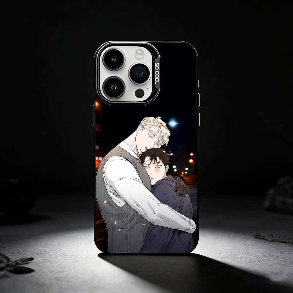 Чехол для телефона BL Manhwa R-розы и Шампанское для iPhone 17,16,15,14,13,12,11 Plus,Pro Max,XS,Цветной серебристый чехол для телефона