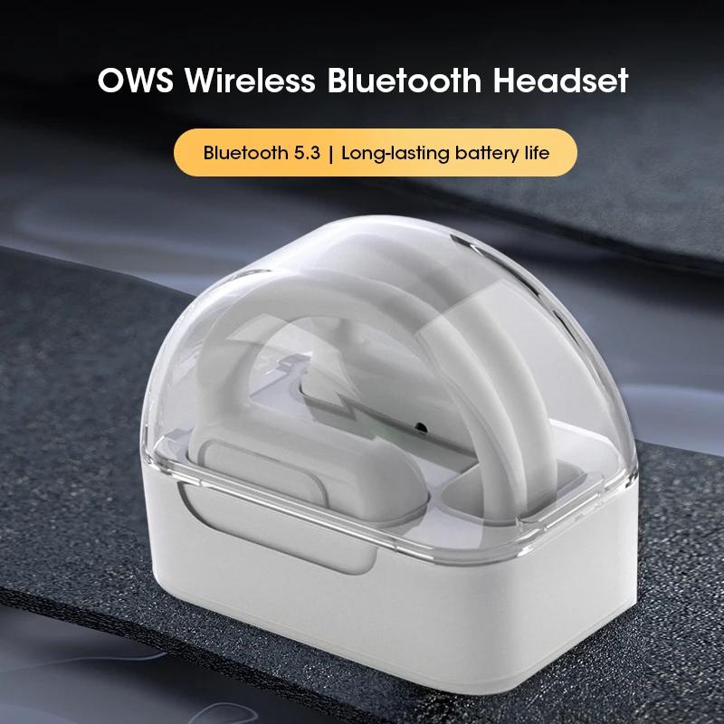 Беспроводные наушники OWS Earbuds Deep Bass Rotable Earhook Наушники с открытым ухом Bluetooth 5.3 с микрофоном для водителей, офиса, спорта
