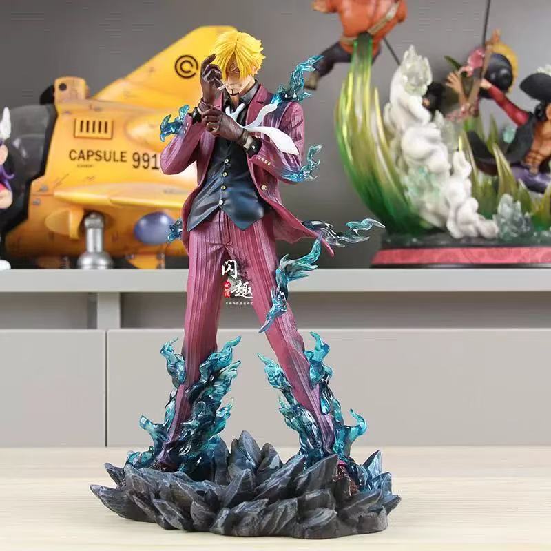 Новая статуэтка по аниме One Piece, настольное украшение, фигурка Санджи GK, модель аниме, фигурка, красивая модная игрушка в подарок для мальчика