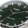 Casio MTP-VT03D-3B Quartz Men's Watch Deep Green Metal Band International Model
