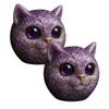 Ручная работа Кот Камень Имитация Кристалла Голова Кота Скульптура Смола Целебный Камень Мини Статуэтка Кота Сувенир Домашний Декор Подарок для Любителей Кошек