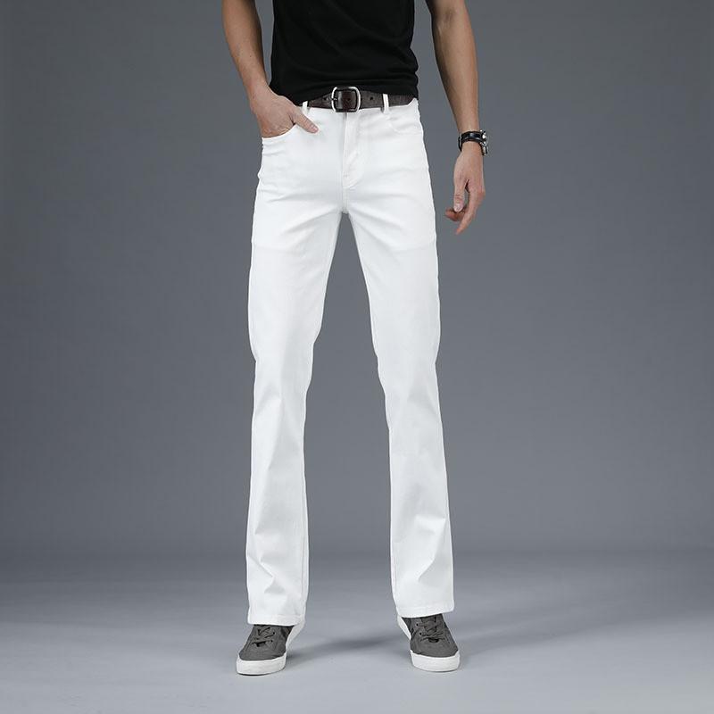 Джинсы для мужчин Мужские джинсы клеш Джинсы буткат Клеш Мужские дизайнерские Классические повседневные джинсы