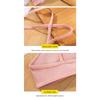 Women Sports Bra Comfort Cotton Bras for Women Thin French Style Bralette Sexy Deep V Triangle Cup Cross Tank Top Bra Gym