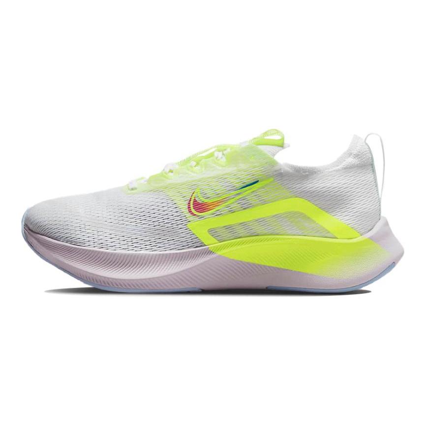 Nike Женские кроссовки Zoom Fly 4 Белые Вольт повседневные DN2658-101