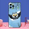 Baby Cute Owl Phone Case For iPhone 17 Air 16 15 14 11 12 13 Pro Max 13 mini 15 16 Plus 16e Bumper Cover