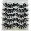 Beauty Dramatic Criss-cross 8D Mink Hair Thick Long False Eyelashes Wispies Fluffies