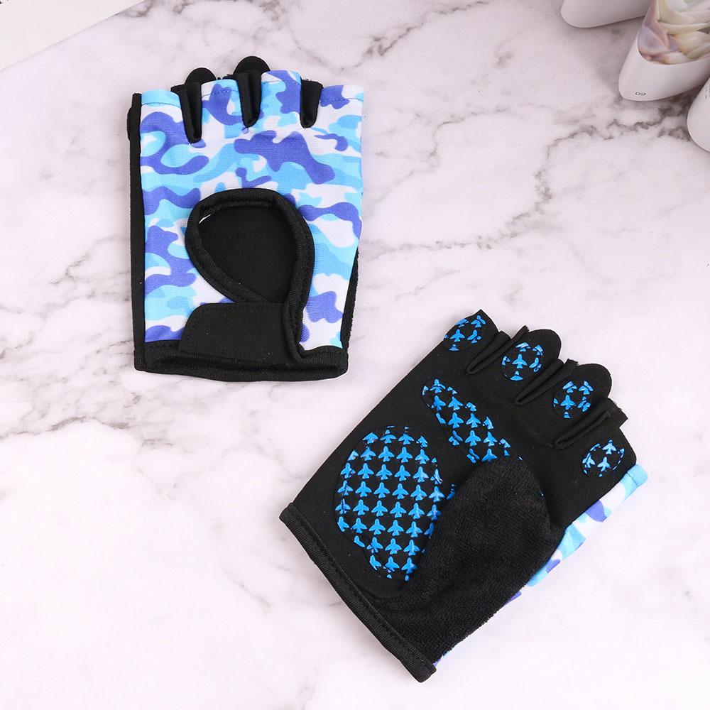 Children's Riding Half Finger Gloves Balance Bike Outdoor Shock Absorption Spring and Summer Thin Sliding Wheel Skating Sports Gloves