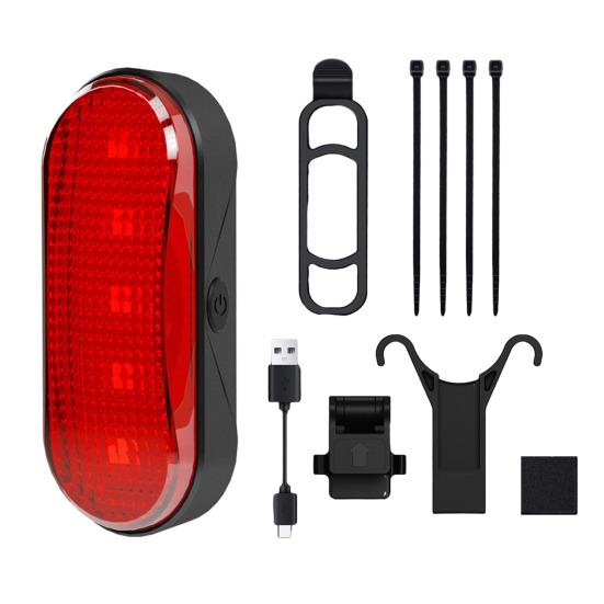 Задний фонарь для велосипеда с датчиком тормоза, водонепроницаемый, USB, перезаряжаемый, универсальный, для горного велосипеда, для езды на велосипеде ночью, предупреждающий задний фонарь