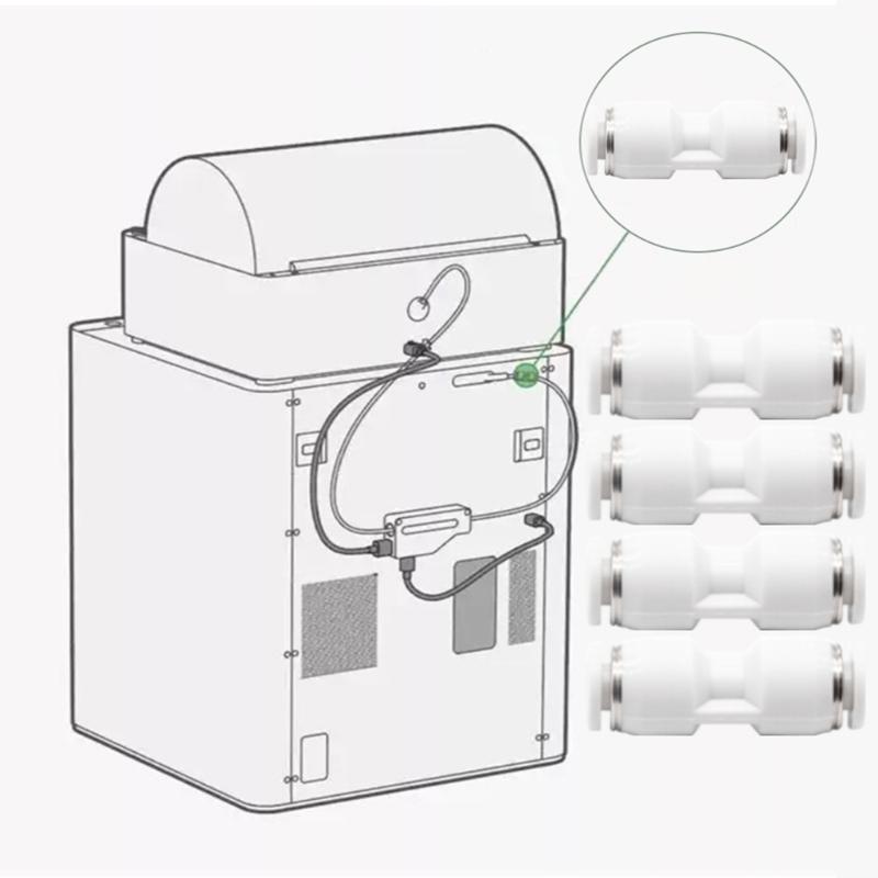 5 шт. фитинг для трубки из ПТФЭ, простая установка для лаборатории P1/X1, множественные модели 3D-принтеров, улучшает поток филамента