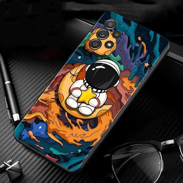 Чехол с милым мультяшным астронавтом для Samsung Galaxy A51 A71 A01 A11 A21 A21s A31 A41 A72 A52 A42 A32 A22 A12 A02 A02s F42