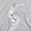 Frozen Childrens/Kids Be Unique Olaf Rainbow Heather Pullover Hoodie