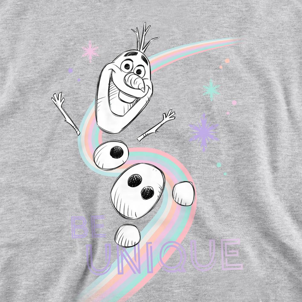 Frozen Childrens/Kids Be Unique Olaf Rainbow Heather Pullover Hoodie