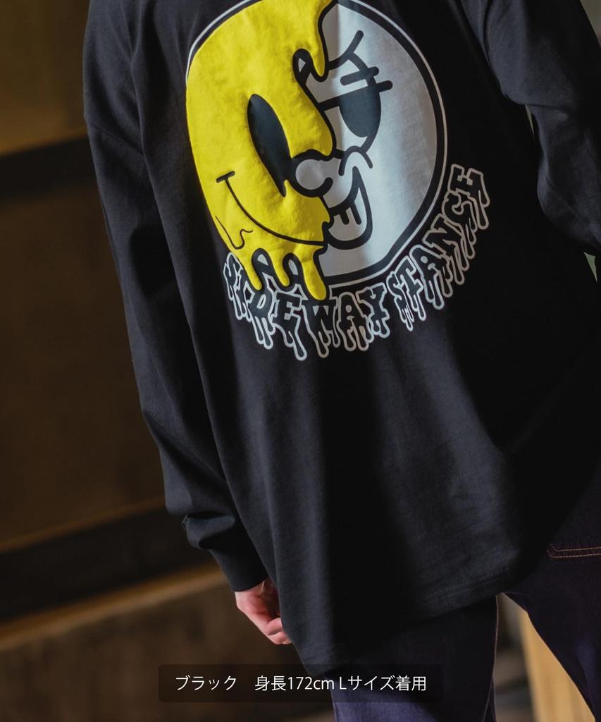 [УЛУЧШАЕТ] [БОКОВАЯ СТОЙКА] Футболка с длинным рукавом Drip Smiley