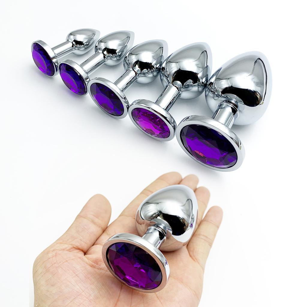 Металлическая анальная пробка, ювелирное основание, от новичка до эксперта, 5 размеров, анальная пробка, игрушки для взрослых, хвост, женские/мужские дилдо, секс-игрушки для пар, взрослые игры