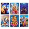 Prints  Modern Wall Artwork Modular Picture Home Decor Abstract India Buddha Hindu Gods Lord Shiva Portrait PaintingPosters