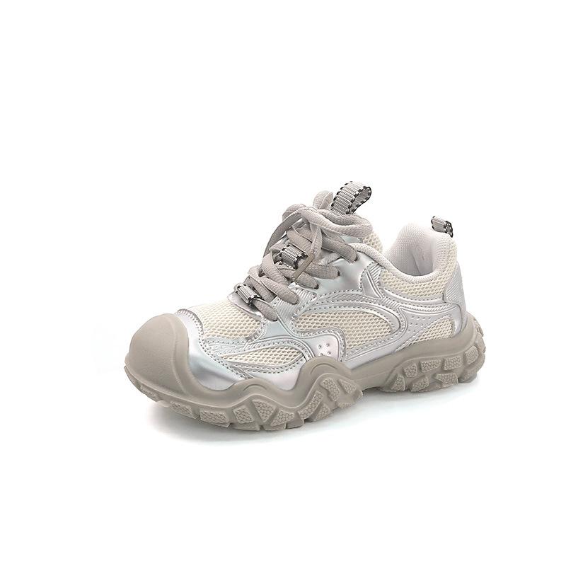 Осенние детские кроссовки для мальчиков, массивные нескользящие детские повседневные туфли, модные универсальные дышащие школьные баскетбольные туфли для девочек