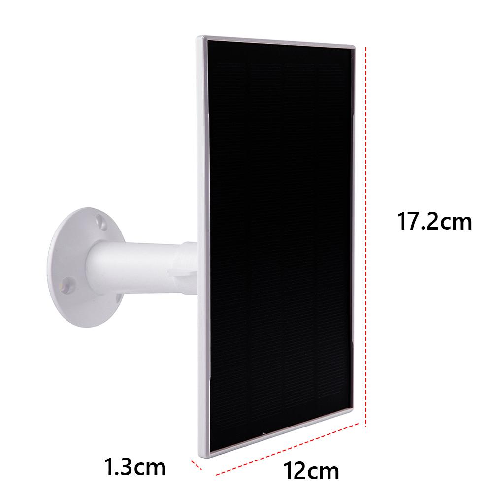 Солнечная панель 3 Вт 6 В Комплект с регулируемым на 360 градусов настенным креплением Зарядное устройство для камеры Ring Eufy Blink Arlo, Micro USB и Type-C