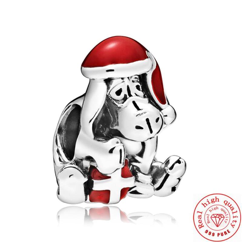 925 медь Милая серия животных Кошка Собака Слон Единорог Птица Подвеска Бусины удачи Подходят для оригинального браслета с шармами Pantaro DIY Циркон